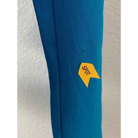 Solace London Lorena Midi Dress Ruched Knotted Draped Long Sleeve Azure Size 2 - Picture 12 of 12